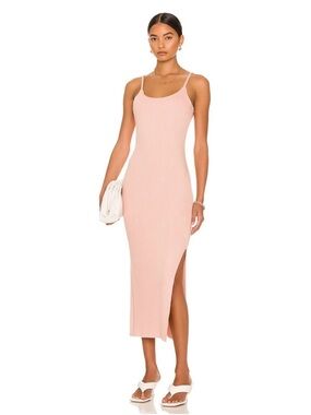 NWOT- THE RANGE Braided Strap Midi Dress, Dusty Desert, size XS
